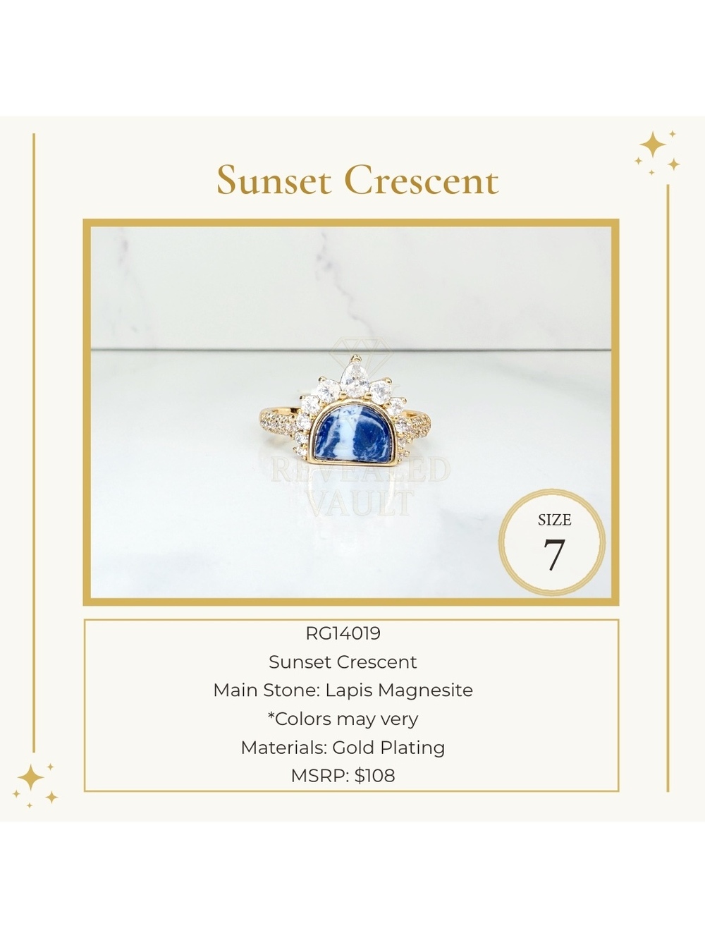 Sunset Crescent- Size 7 - OG